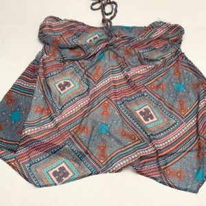 Torrid Halter Sz 4 Convertible Shark Bit Lined